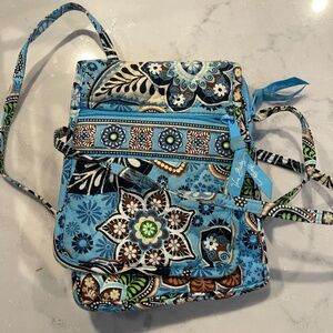Vera Bradley Bali Blue Crossbody Retired Print